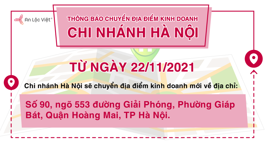 Thông báo đổi địa điểm kinh doanh chi nhánh Hà Nội